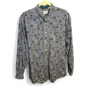 ⛳️Vintage 90s Bugle Boy Golf Print Shirt 🔥Size Medium